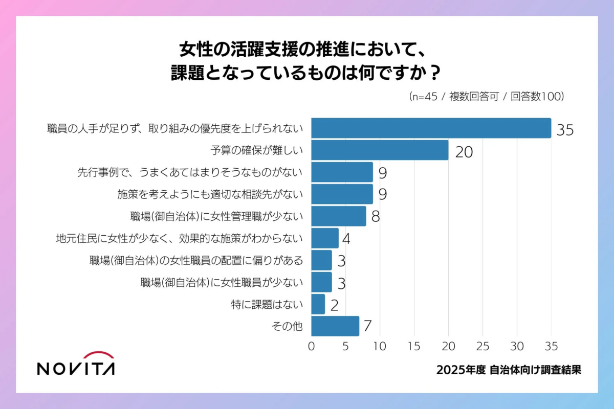 女性活躍支援の課題