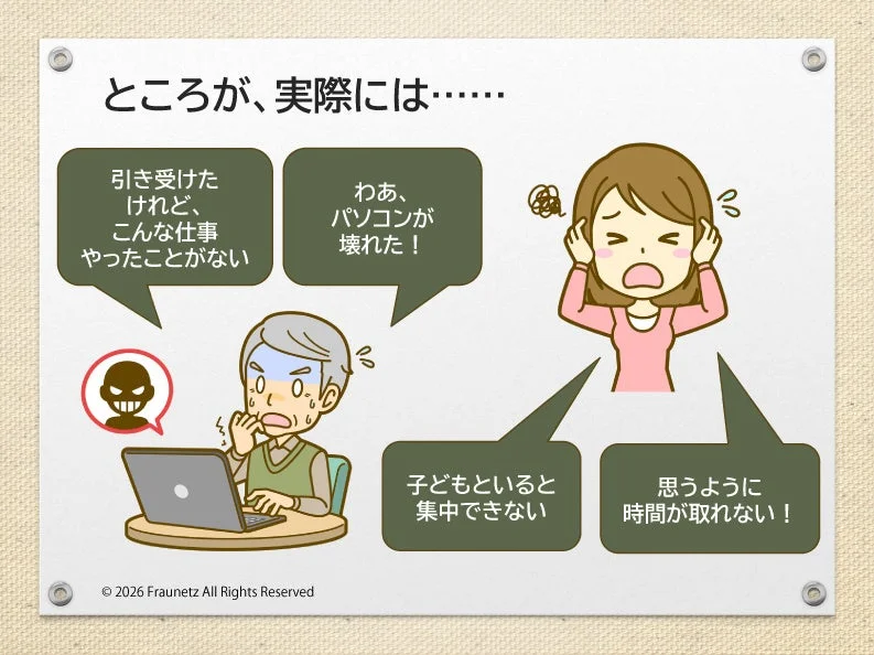 在宅ワークの困難やストレス