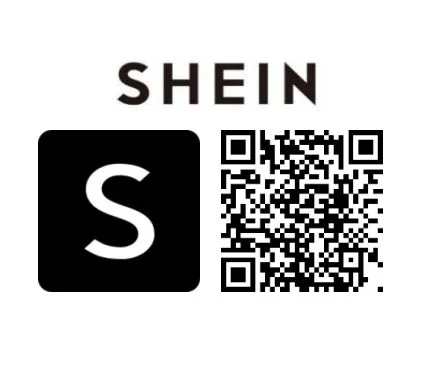 SHEINのロゴとQRコード