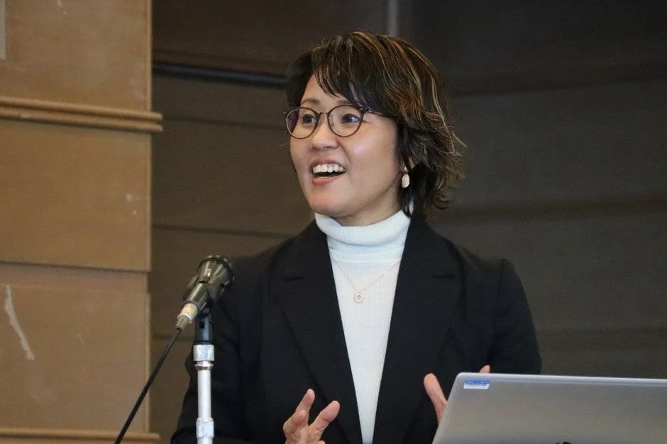 講演中の石原亮子氏