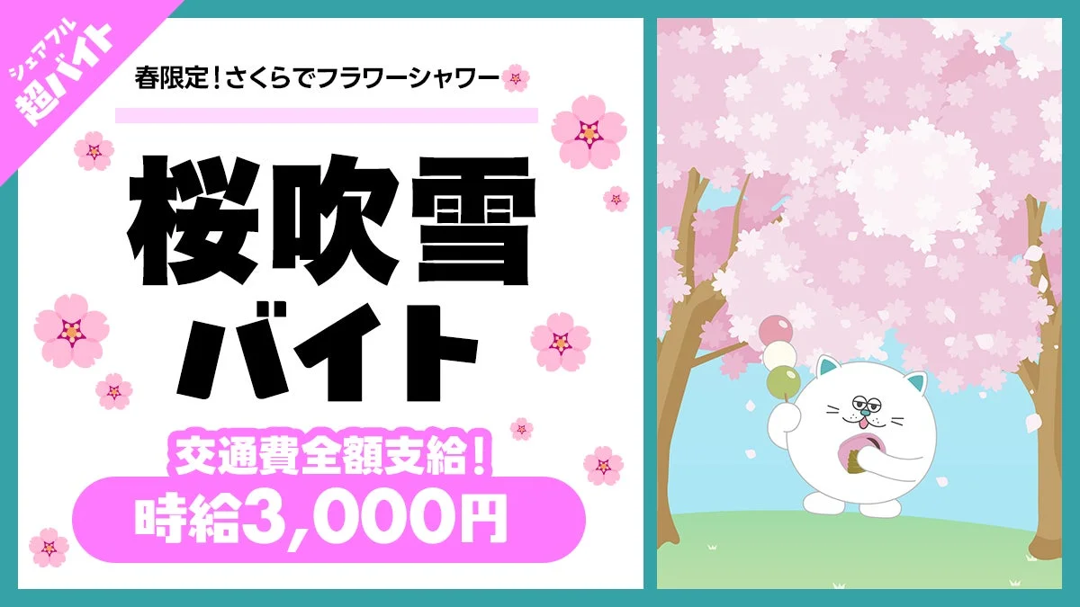 桜吹雪バイトの募集イメージ