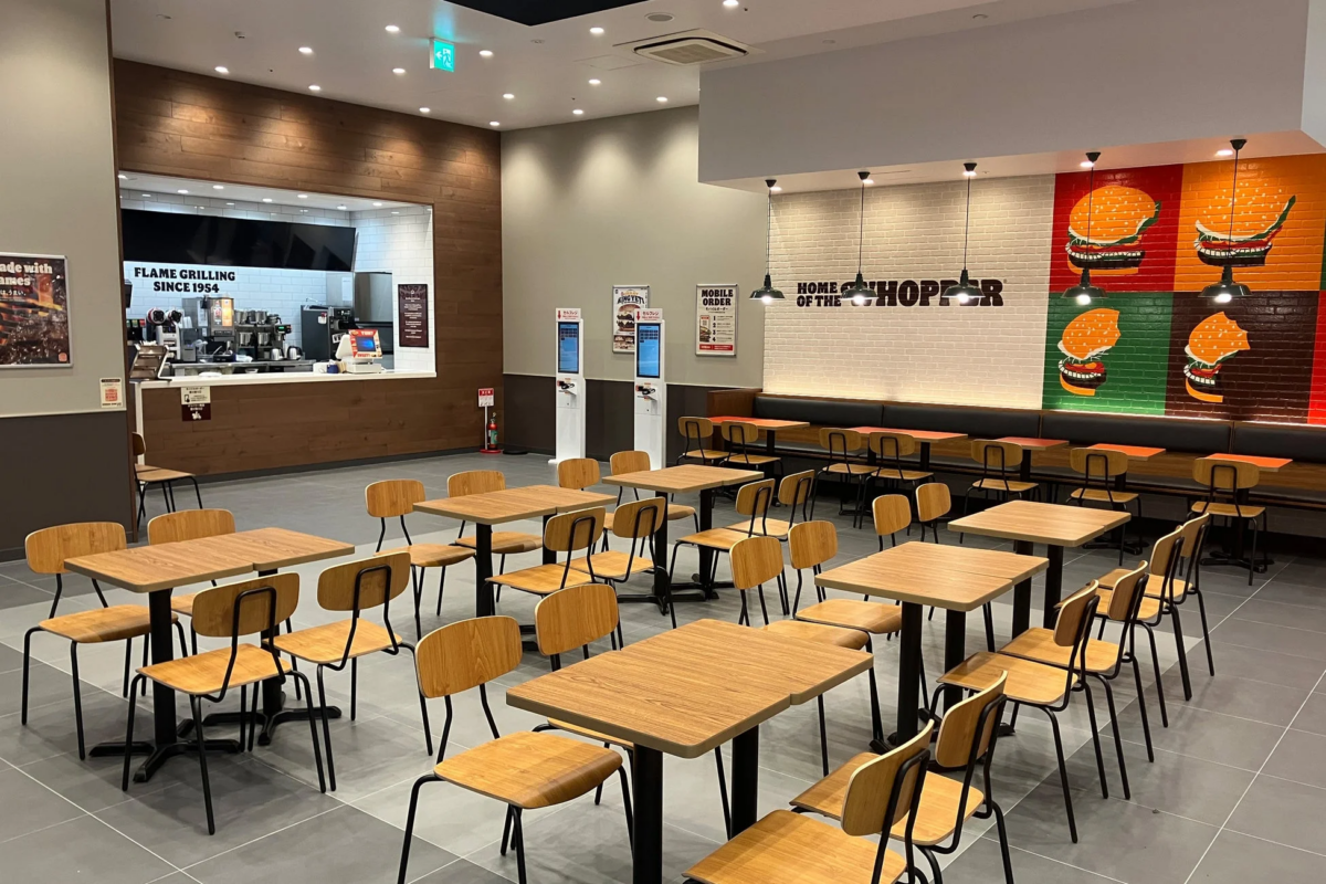 バーガーキング店内の様子