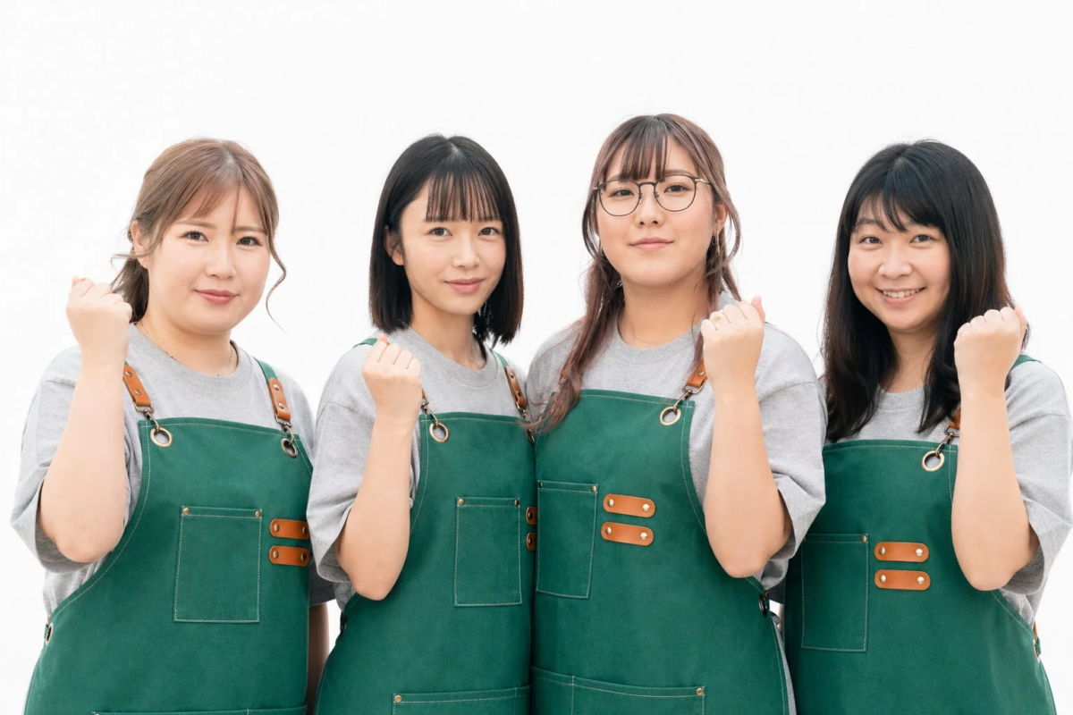 笑顔の女性スタッフ