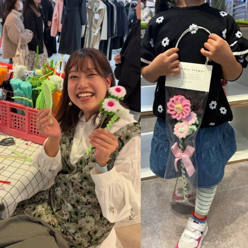 子供も楽しめるワークショップ