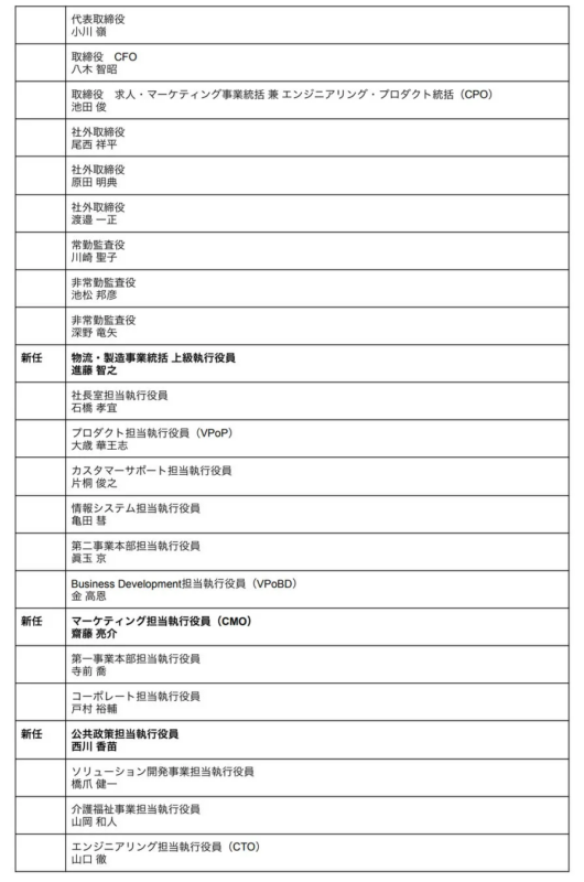 タイミー新経営体制