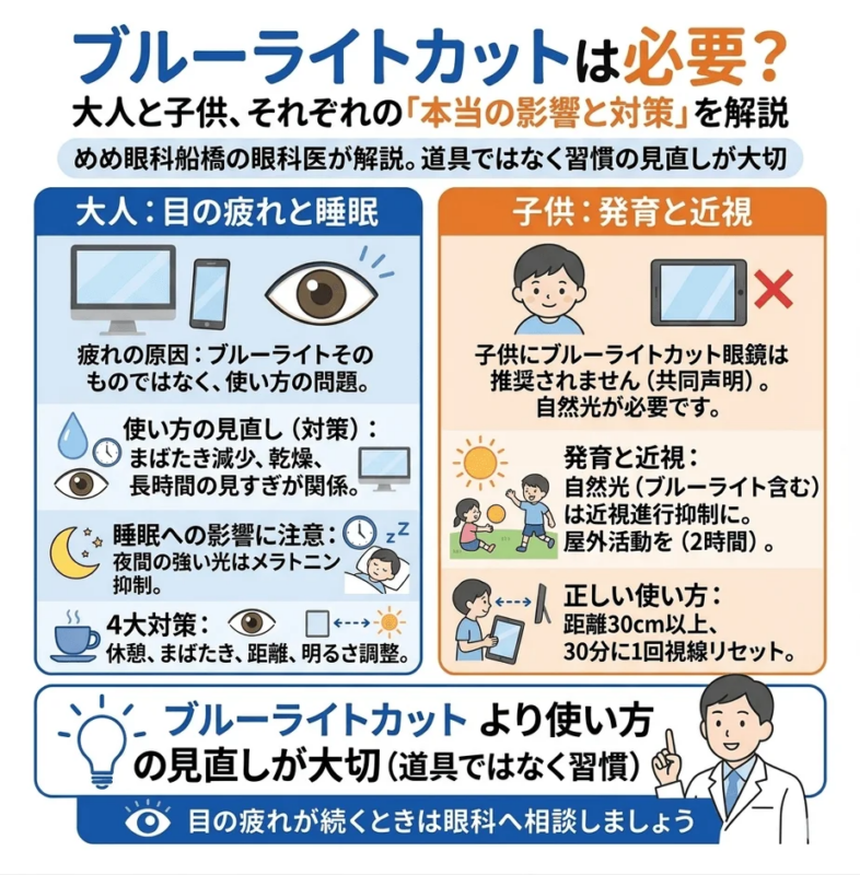ブルーライトカットは必要?大人と子供、それぞれの「本当の影響と対策」を解説