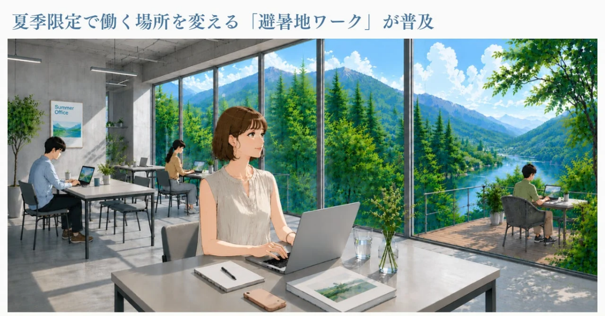 夏季限定で働く場所を変える「避暑地ワーク」が普及