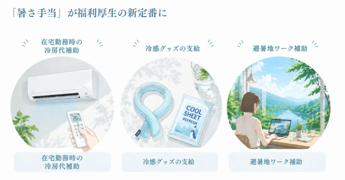 「暑さ手当」が福利厚生の新定番に